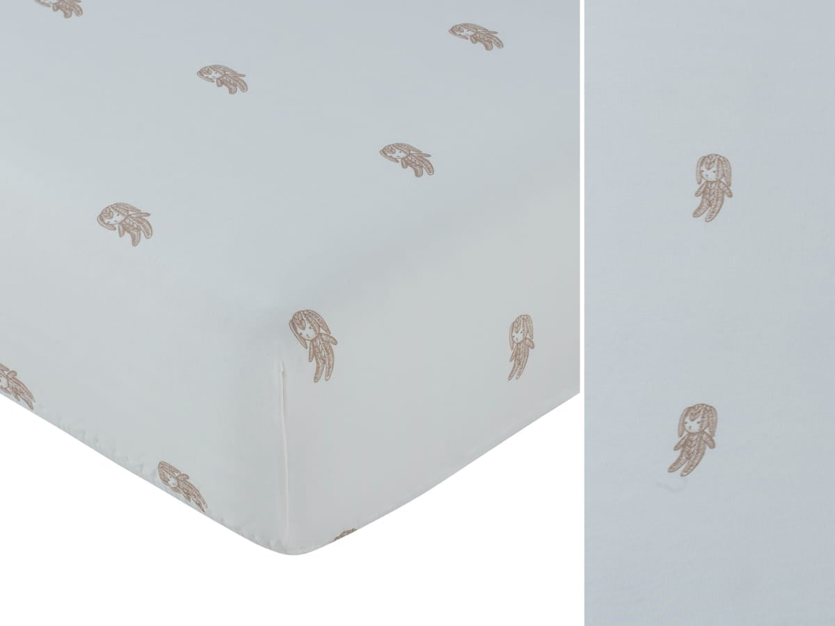 Atelier Cable Fitted Bassinet Sheet - Taupe by KIPP™ Collection