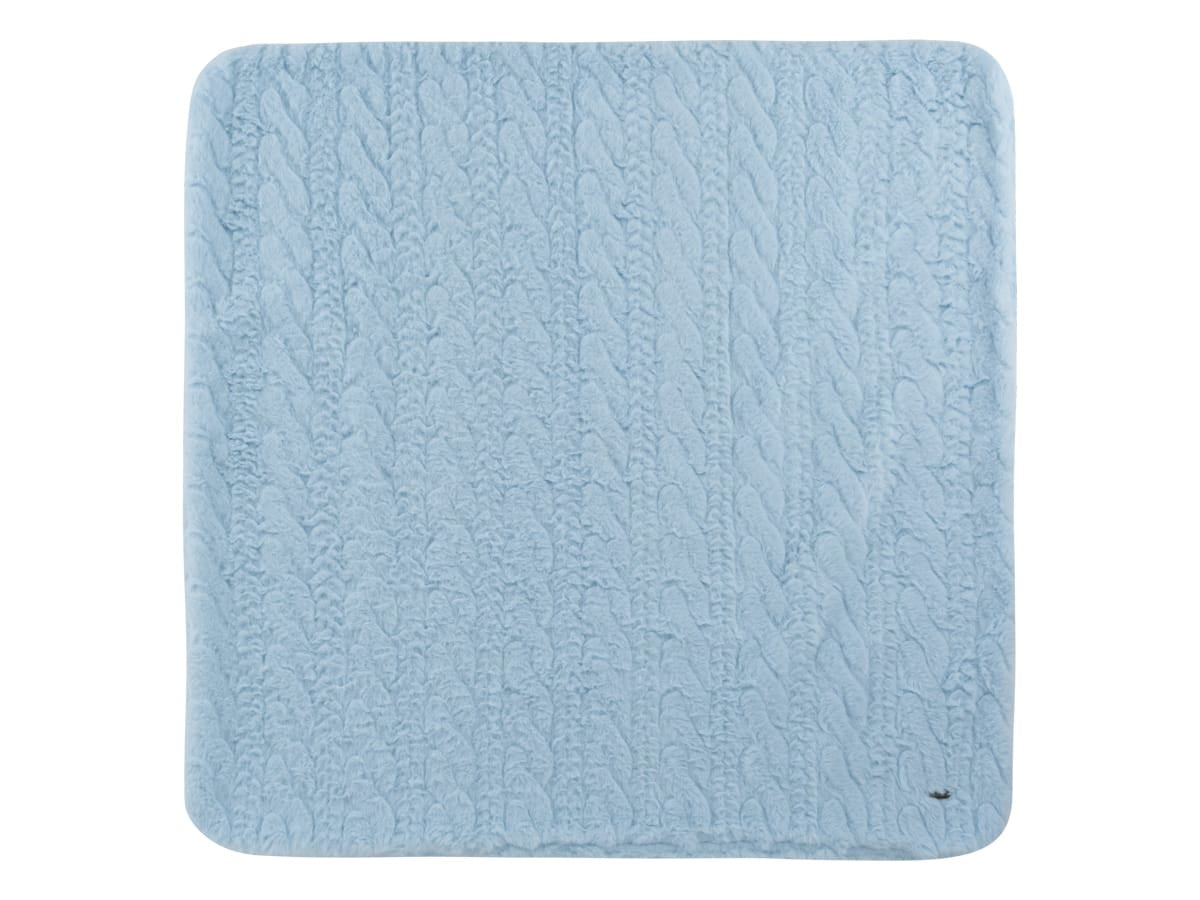 Atelier Cable Fur Blanket - Blue by KIPP™ Collection