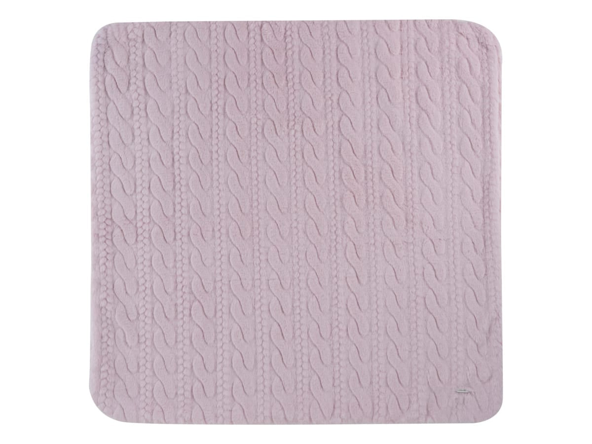 Atelier Cable Fur Blanket - Pink by KIPP™ Collection