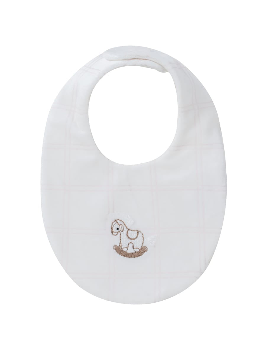 Whinny Plaid Bib - Pink by KIPP™ Collection