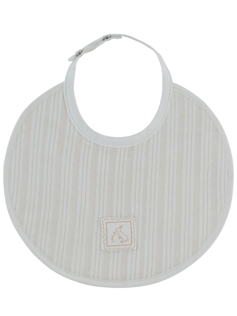 Stripe Stamp Bib - Stone by KIPP™ Collection