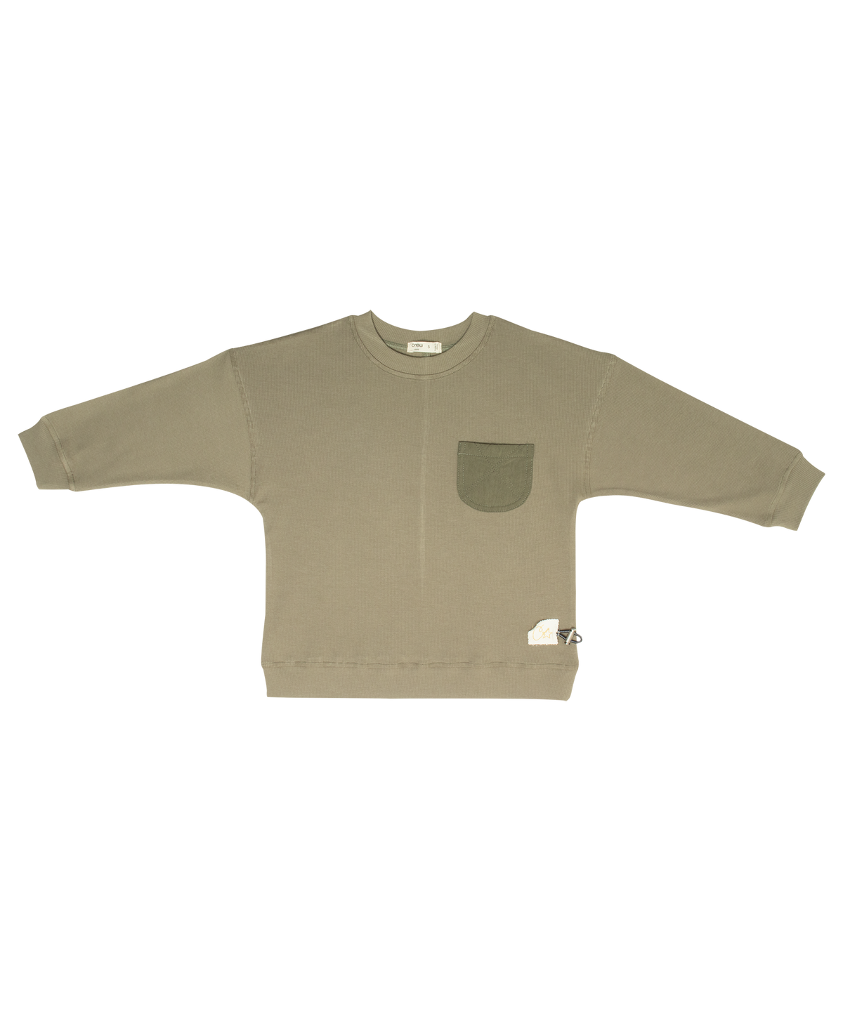 Teddi Ribbed Sweatshirt - Green by Crew Kids NY (view 1 of 6)
