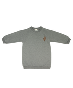 Gracie Sweatdress - Grey by Crew Kids NY (view 1 of 8)