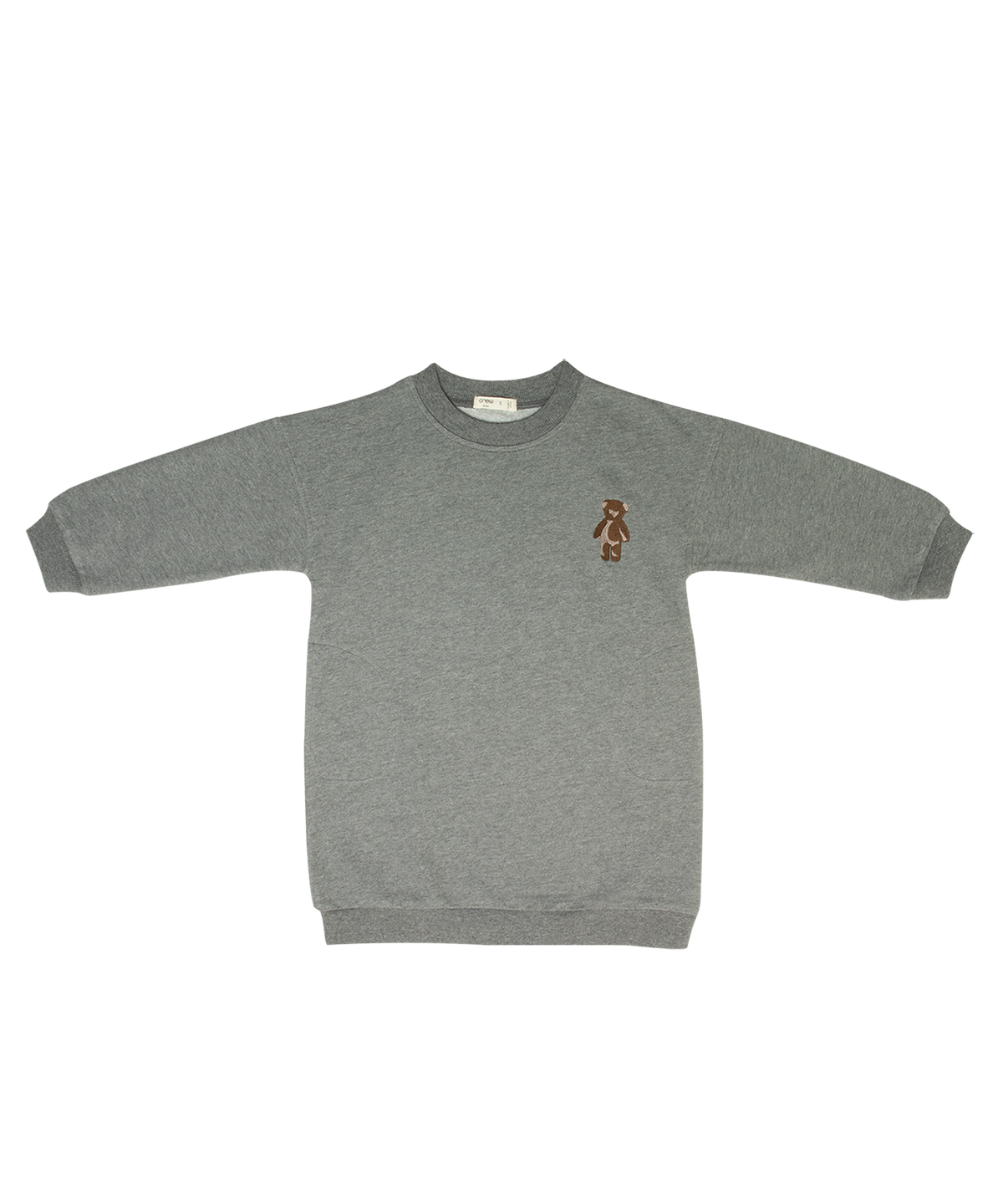 Gracie Sweatdress - Grey by Crew Kids NY (view 1 of 8)