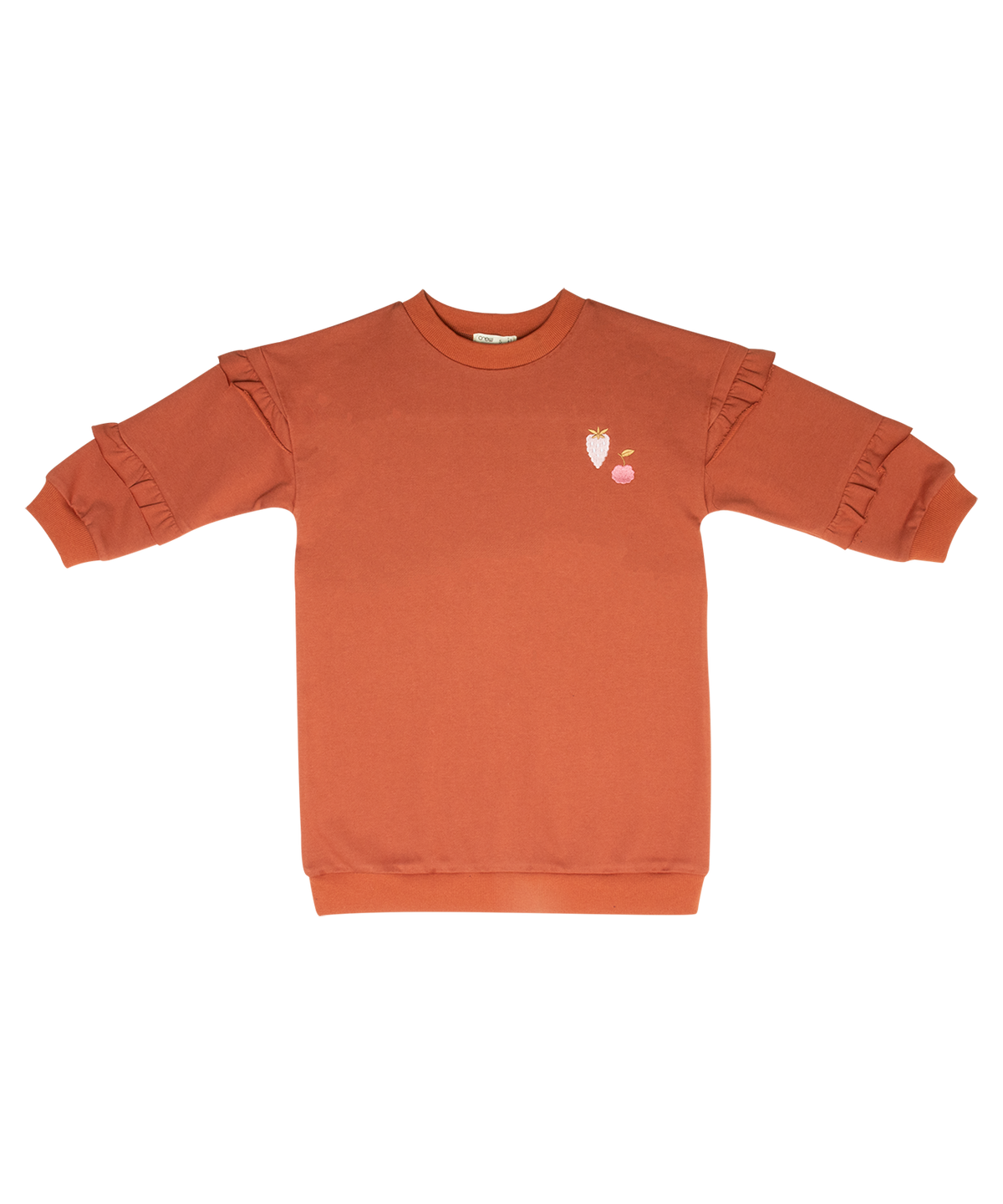 Nina Ruffled Dress - Terracotta by Crew Kids NY