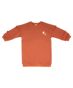 Nina Ruffled Dress - Terracotta by Crew Kids NY