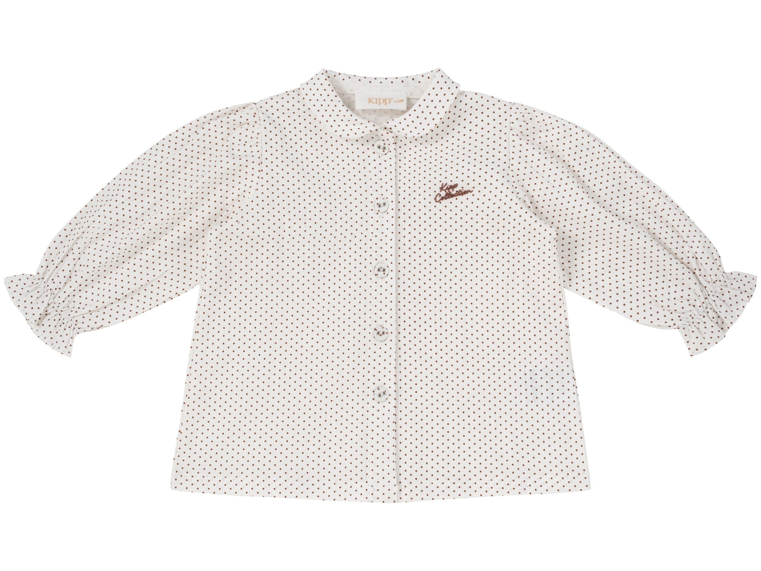 Sienna Dotted Blouse - Chestnut