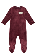 Grid Lounge Footie - Berry by Crew Kids NY