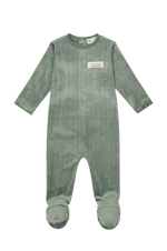 Grid Lounge Footie - Moss by Crew Kids NY