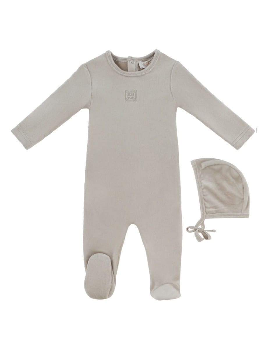 KB Logo Footie & Hat Set - Stone by KIPP™ Collection
