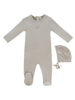 KB Logo Footie & Hat Set - Stone by KIPP™ Collection