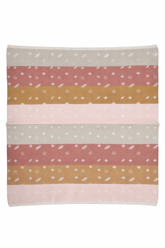 KB Logo Knit Blanket - Pink by KIPP™ Collection