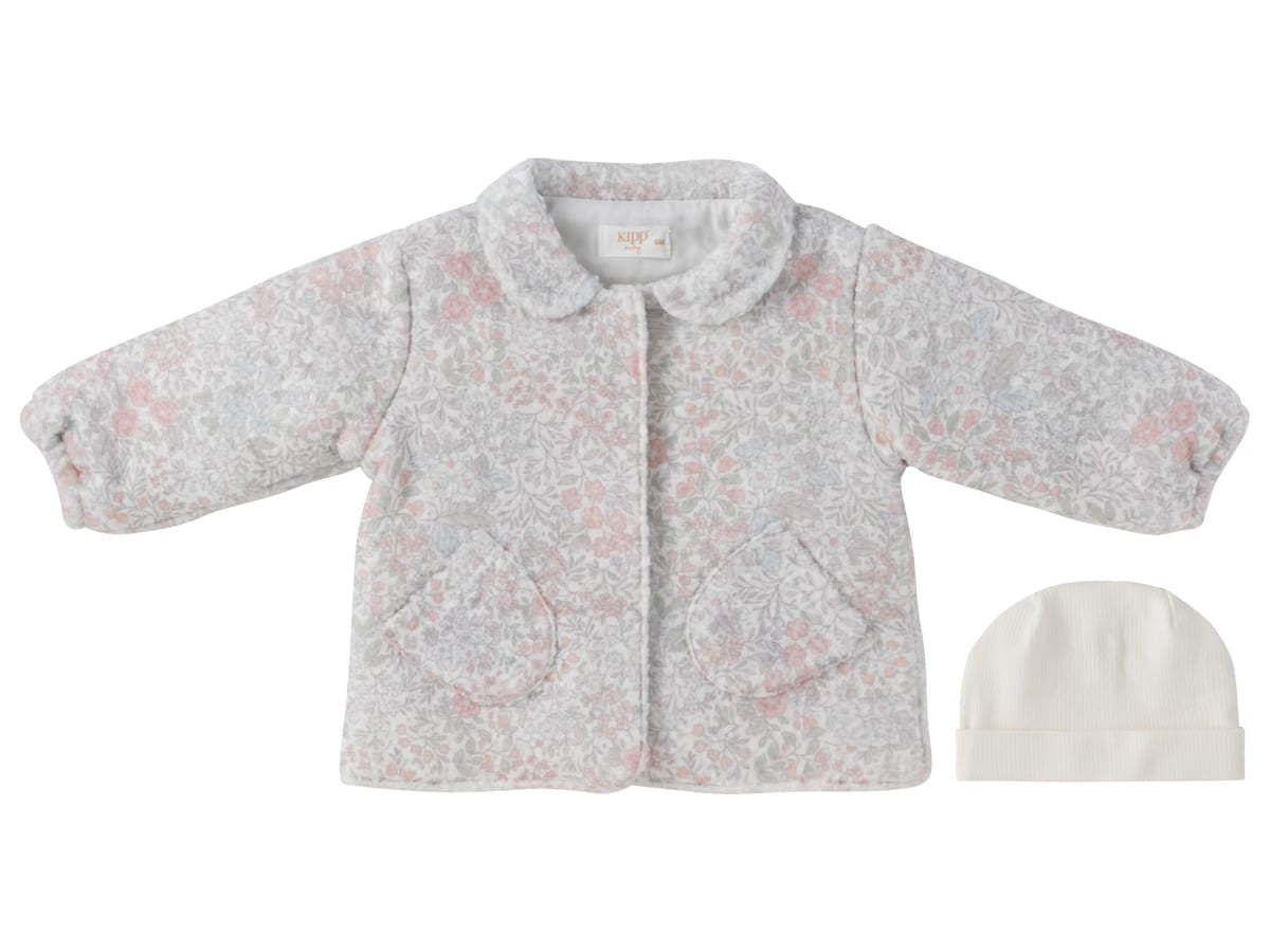 Petite Petal Sherpa Jacket & Hat - Multi by KIPP™ Collection