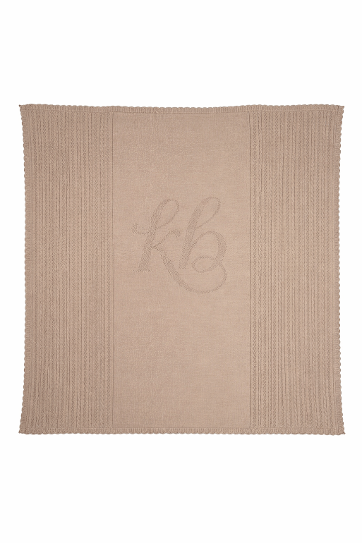 KB Pointelle Knit Blanket - Taupe by KIPP™ Collection