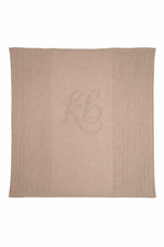KB Pointelle Knit Blanket - Taupe by KIPP™ Collection