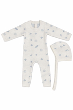 KB Logo Knit Romper & Hat Set by KIPP™ Collection
