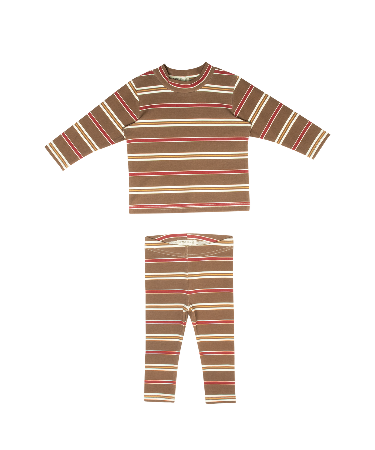 Ella Stripe Set - Tan by Crew Kids NY (view 1 of 4)