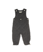 Teddi Quilted Overalls - Black by Crew Kids NY