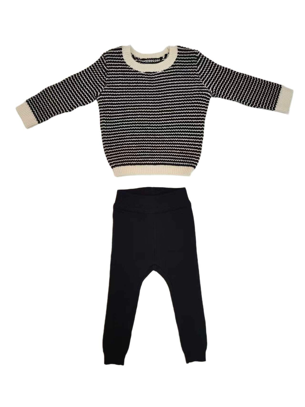 Kenny Textured Knit Set - Navy by KIPP™ Collection