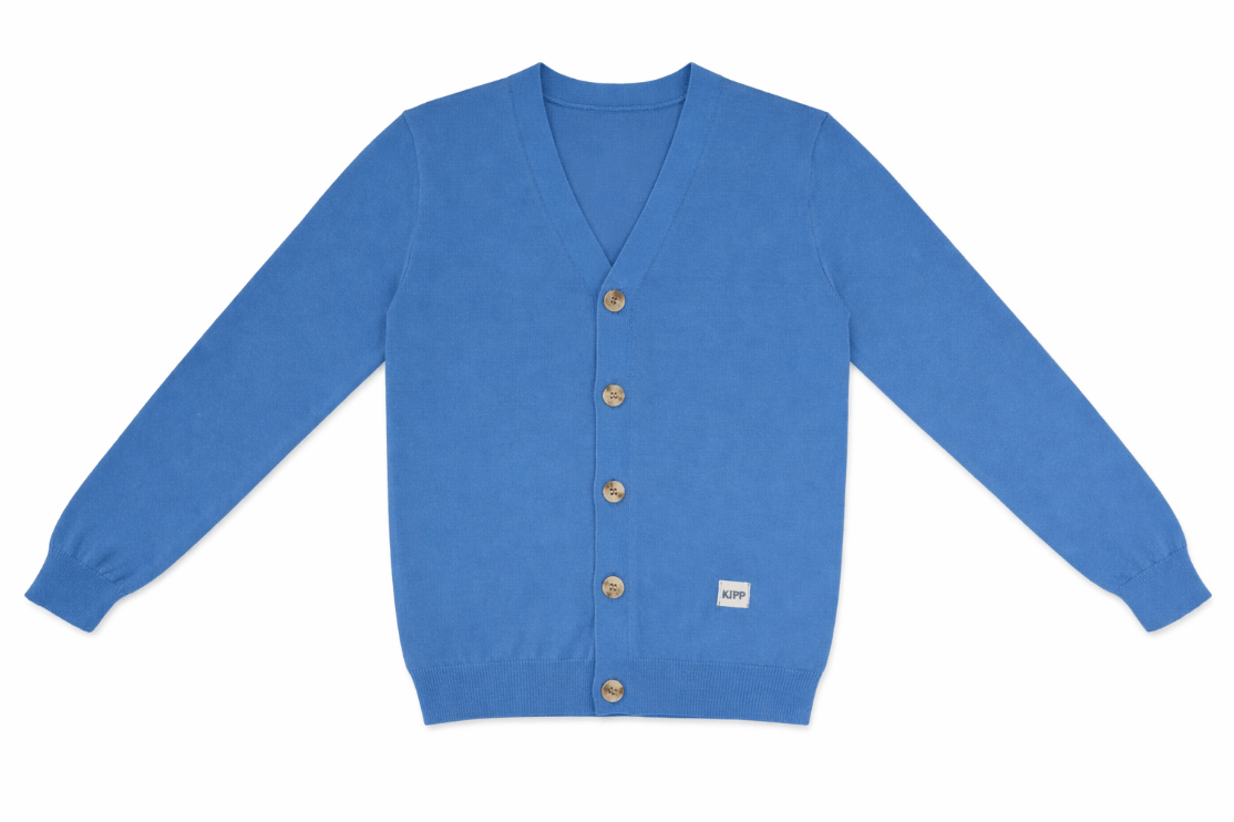Long Sleeve Knit Sweater - Blue - Blue, Outerwear, Top | Everetts Place