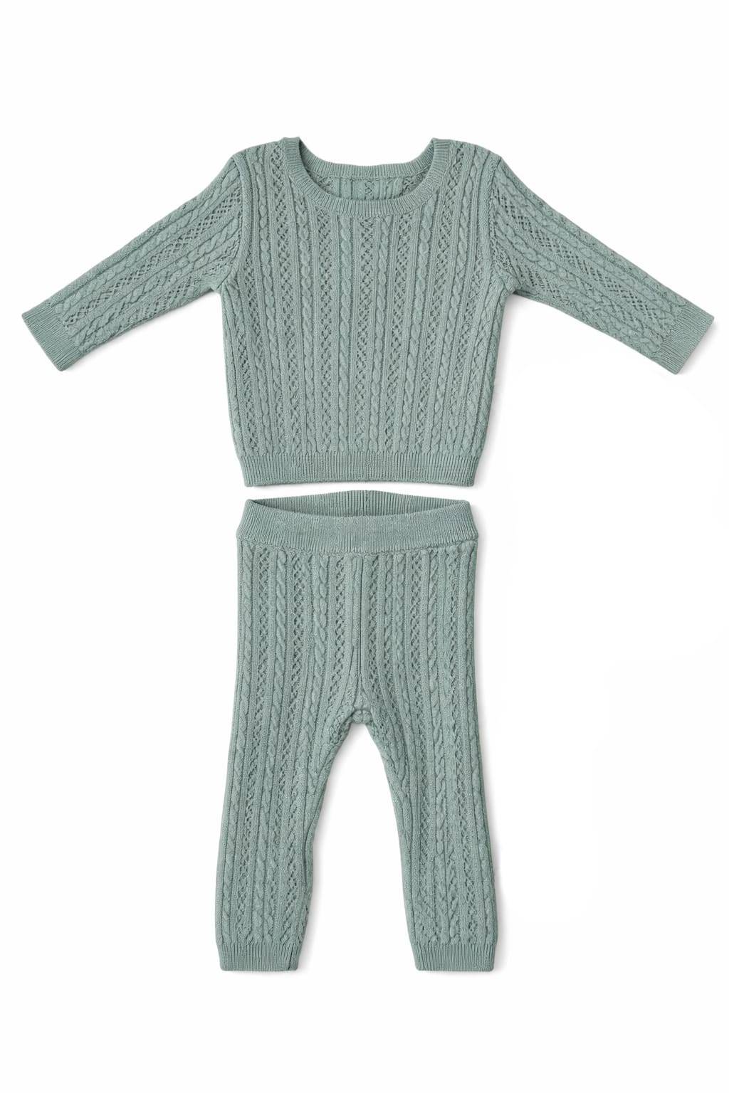 KB Pointelle Knit Set - Sage by KIPP™ Collection