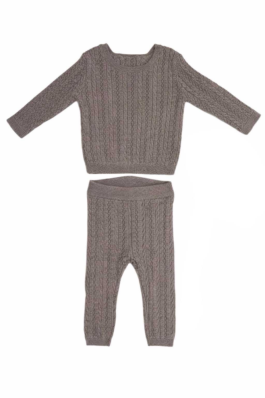 KB Pointelle Knit Set - Grey by KIPP™ Collection