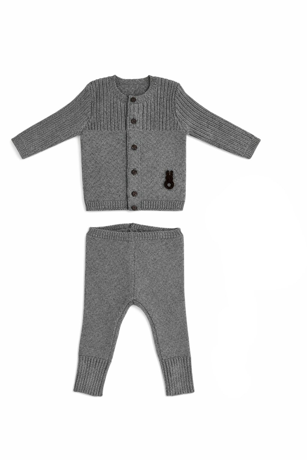 Bunny Knit Set - Grey by KIPP™ Collection