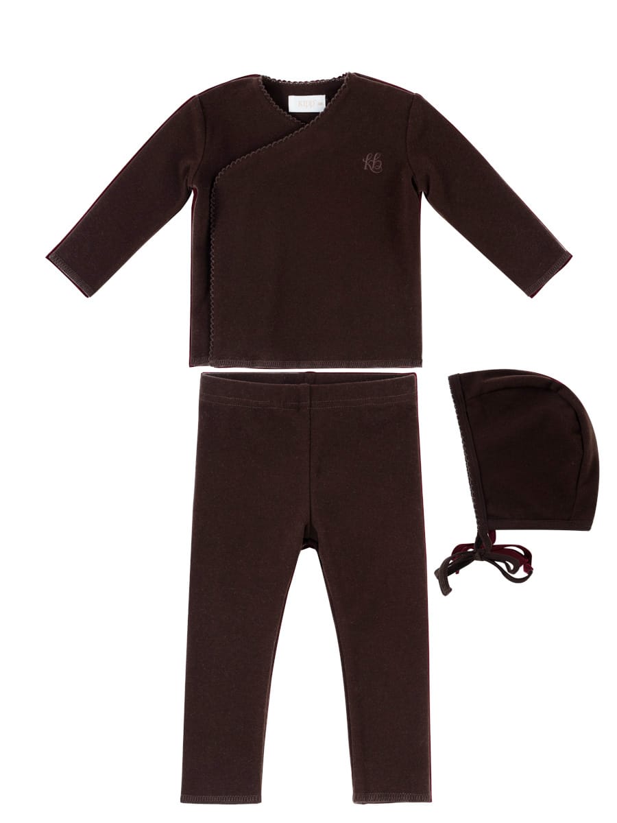 Felt Wrap Set with Hat - Chocolate by KIPP™ Collection