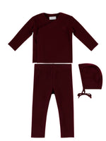 Felt Wrap Set with Hat - Maroon by KIPP™ Collection