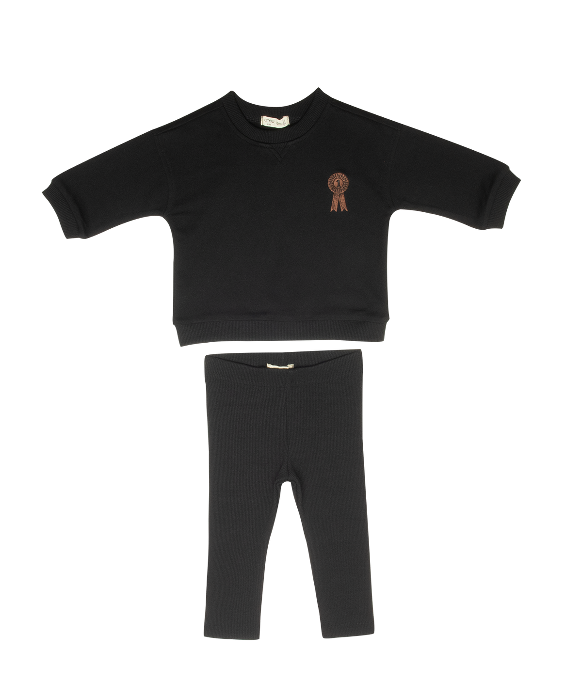 Polo Club Legging Set - Black by Crew Kids NY