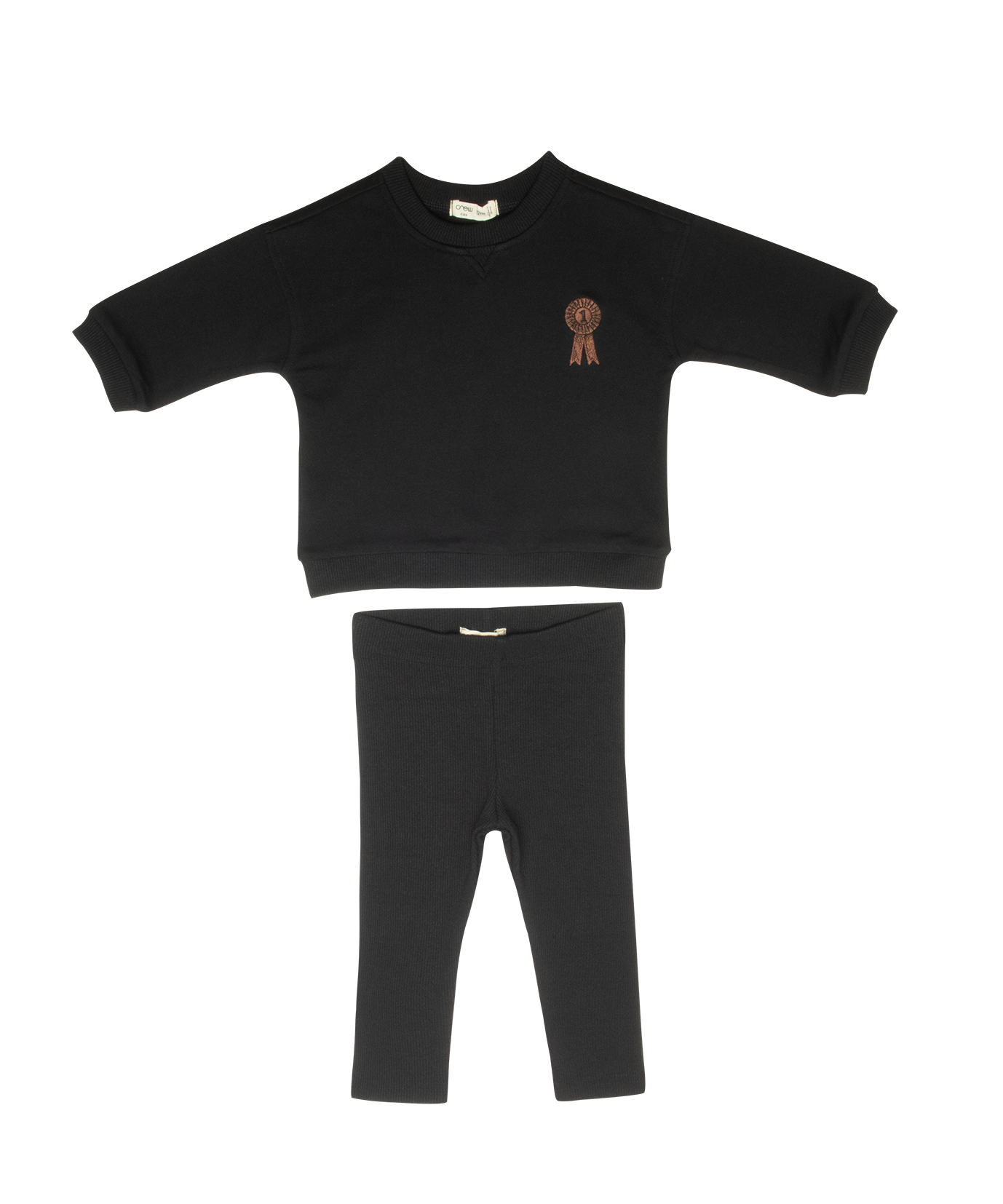 Polo Club Legging Set - Black by Crew Kids NY