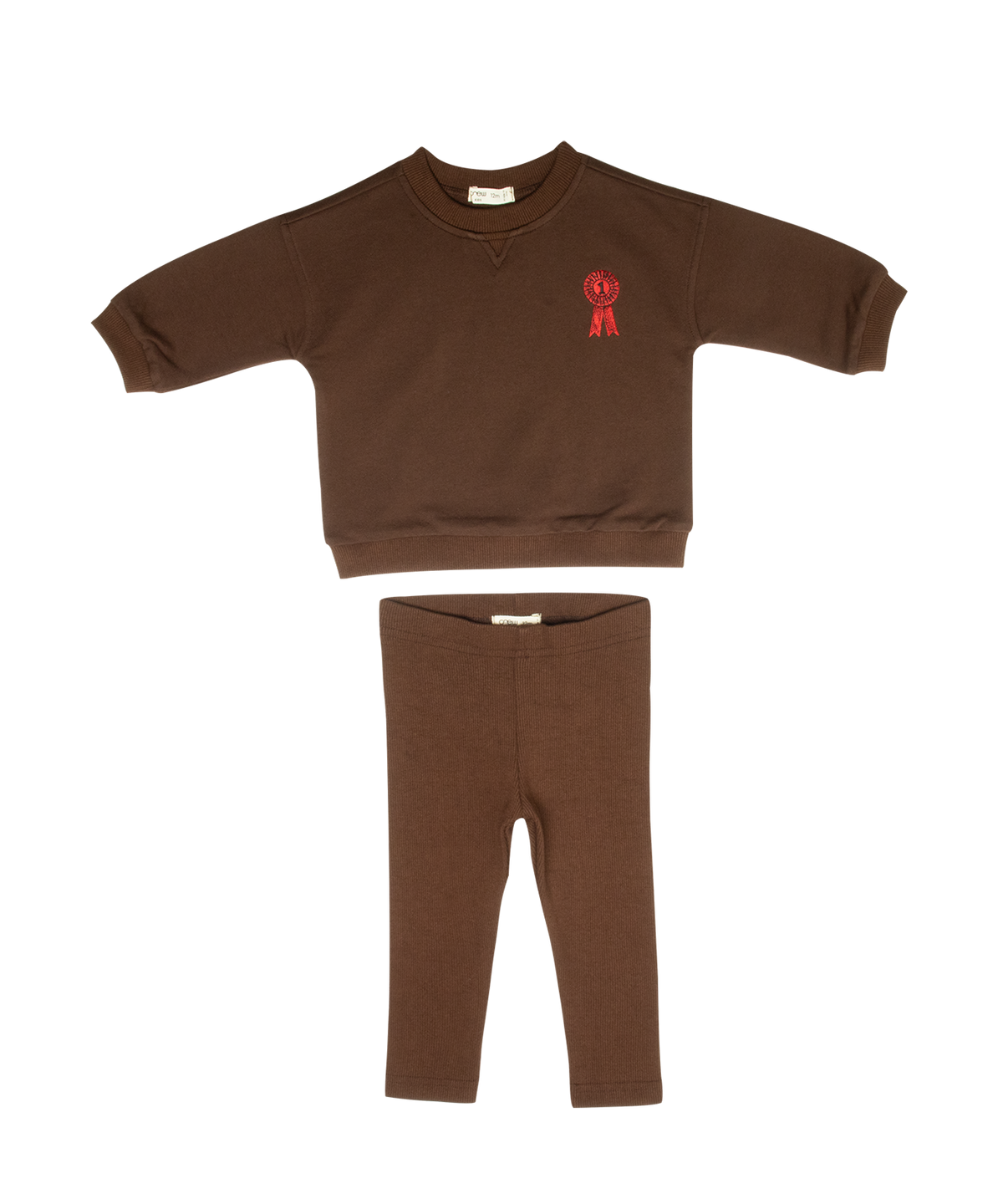 Polo Club Legging Set - Chocolate by Crew Kids NY