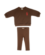 Polo Club Legging Set - Chocolate by Crew Kids NY