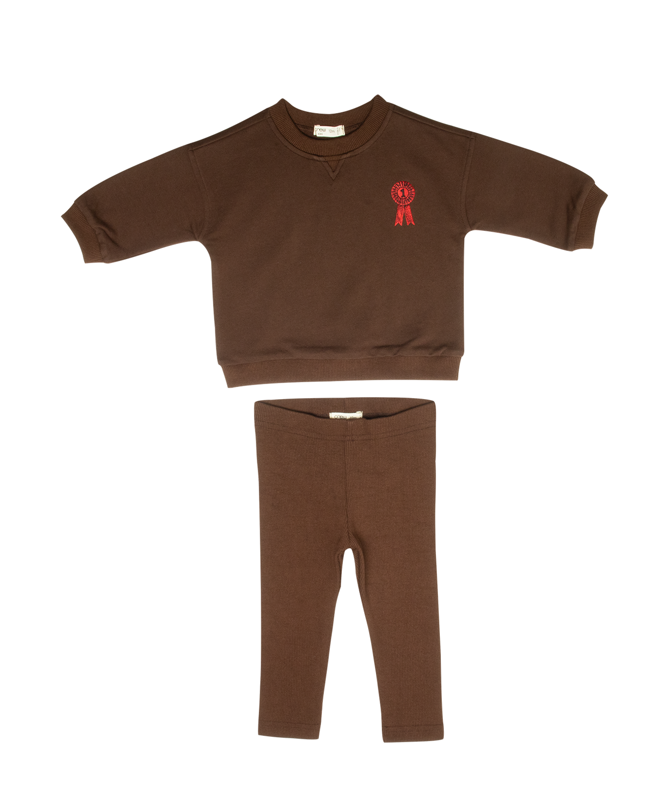 Polo Club Legging Set - Chocolate by Crew Kids NY (view 1 of 5)