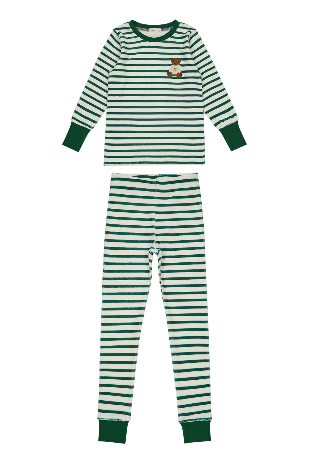 Teddy Lounge Set - Green by Crew Kids NY