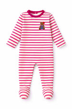 Teddy Lounge Footie - Pink by Crew Kids NY