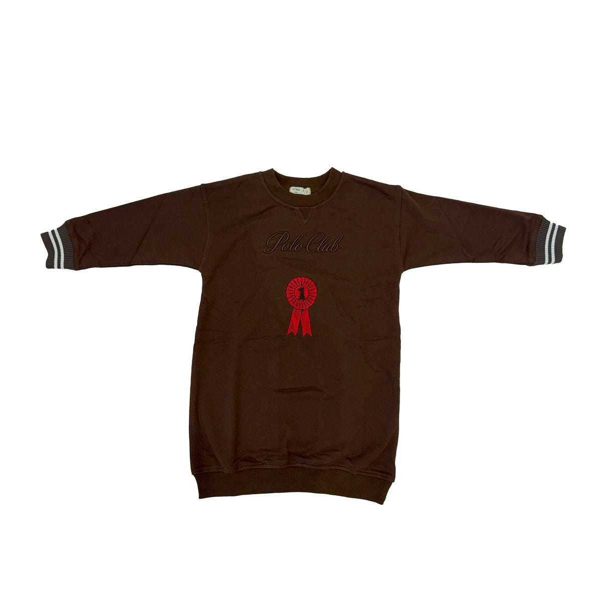 Polo Club Sweatdress - Chocolate by Crew Kids NY (view 1 of 5)
