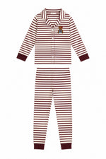 Teddy Grandpa Set - Maroon by Crew Kids NY