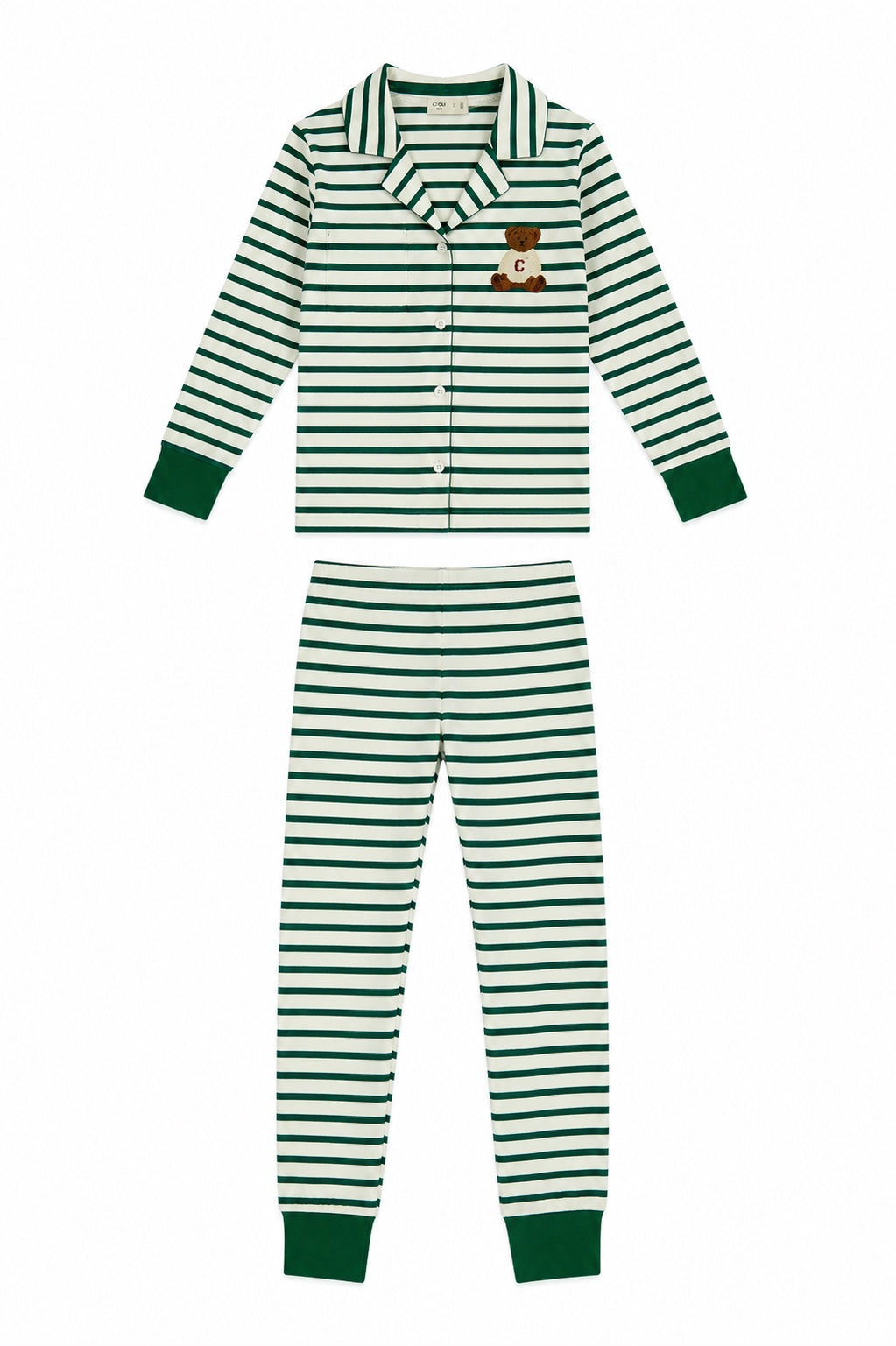 Teddy Grandpa Set - Green by Crew Kids NY
