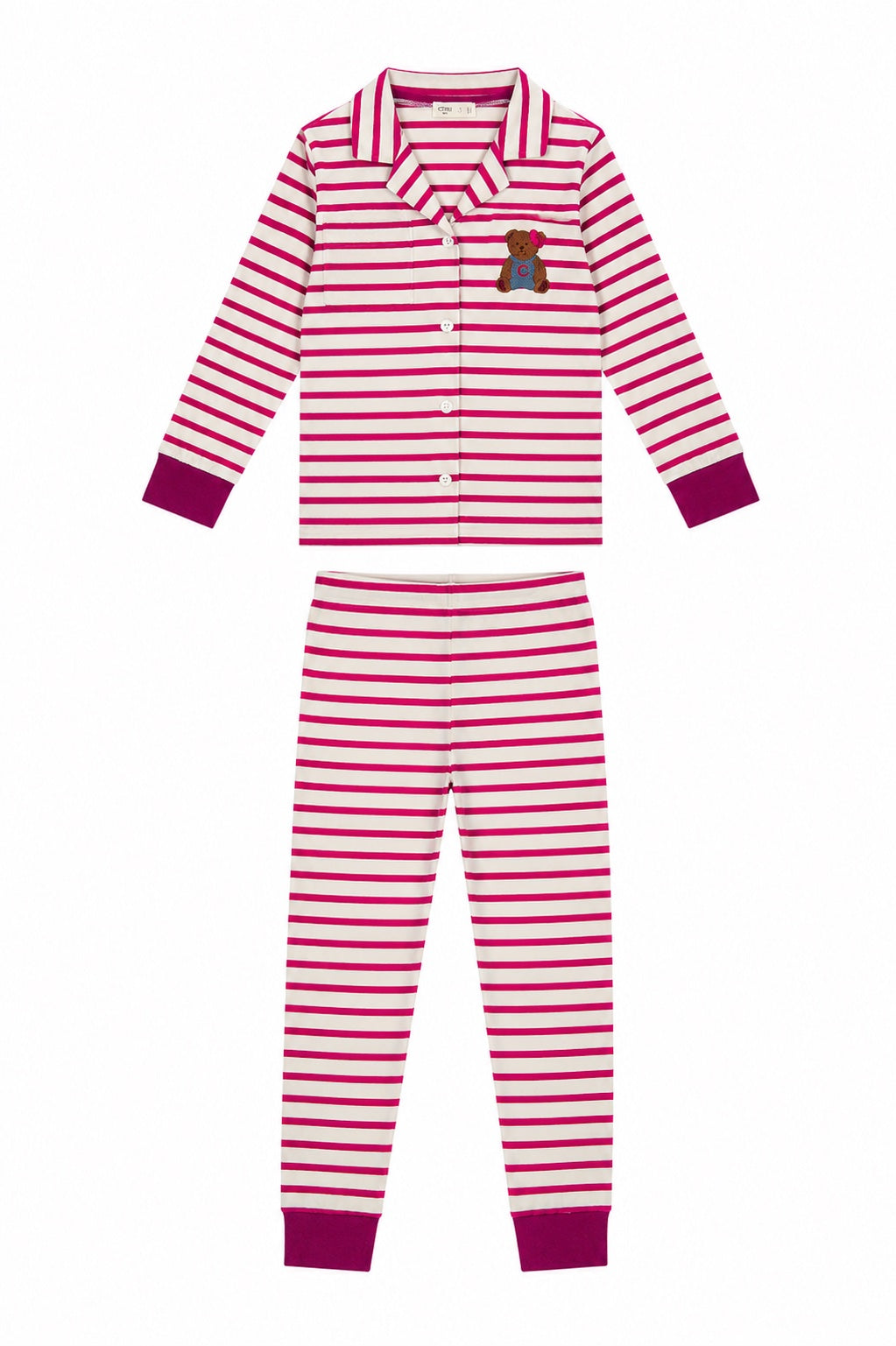 Teddy Grandpa Set - Pink by Crew Kids NY