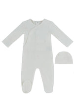 Petit Ours Pattern Footie + Hat - Pink by KIPP™ Collection