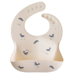 Mushie Silicone Baby Bib with Adjustable Neck Strap and Front Pocket for Easy Cleaning - Baby & Toddler > Nursing & Feeding > Bibs Silicone Bib