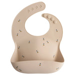 Mushie Silicone Baby Bib with Adjustable Neck Strap and Front Pocket for Easy Cleaning - Baby & Toddler > Nursing & Feeding > Bibs Silicone Bib