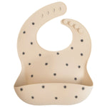 Mushie Silicone Baby Bib with Adjustable Neck Strap and Front Pocket for Easy Cleaning - Baby & Toddler > Nursing & Feeding > Bibs Silicone Bib