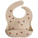 Mushie Silicone Baby Bib with Adjustable Neck Strap and Front Pocket for Easy Cleaning - Baby & Toddler > Nursing & Feeding > Bibs Silicone Bib