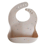 Mushie Silicone Baby Bib with Adjustable Neck Strap and Front Pocket for Easy Cleaning - Baby & Toddler > Nursing & Feeding > Bibs Silicone Bib