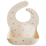 Mushie Silicone Baby Bib with Adjustable Neck Strap and Front Pocket for Easy Cleaning - Baby & Toddler > Nursing & Feeding > Bibs Silicone Bib