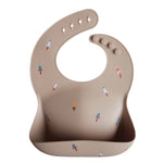 Mushie Silicone Baby Bib with Adjustable Neck Strap and Front Pocket for Easy Cleaning - Baby & Toddler > Nursing & Feeding > Bibs Silicone Bib