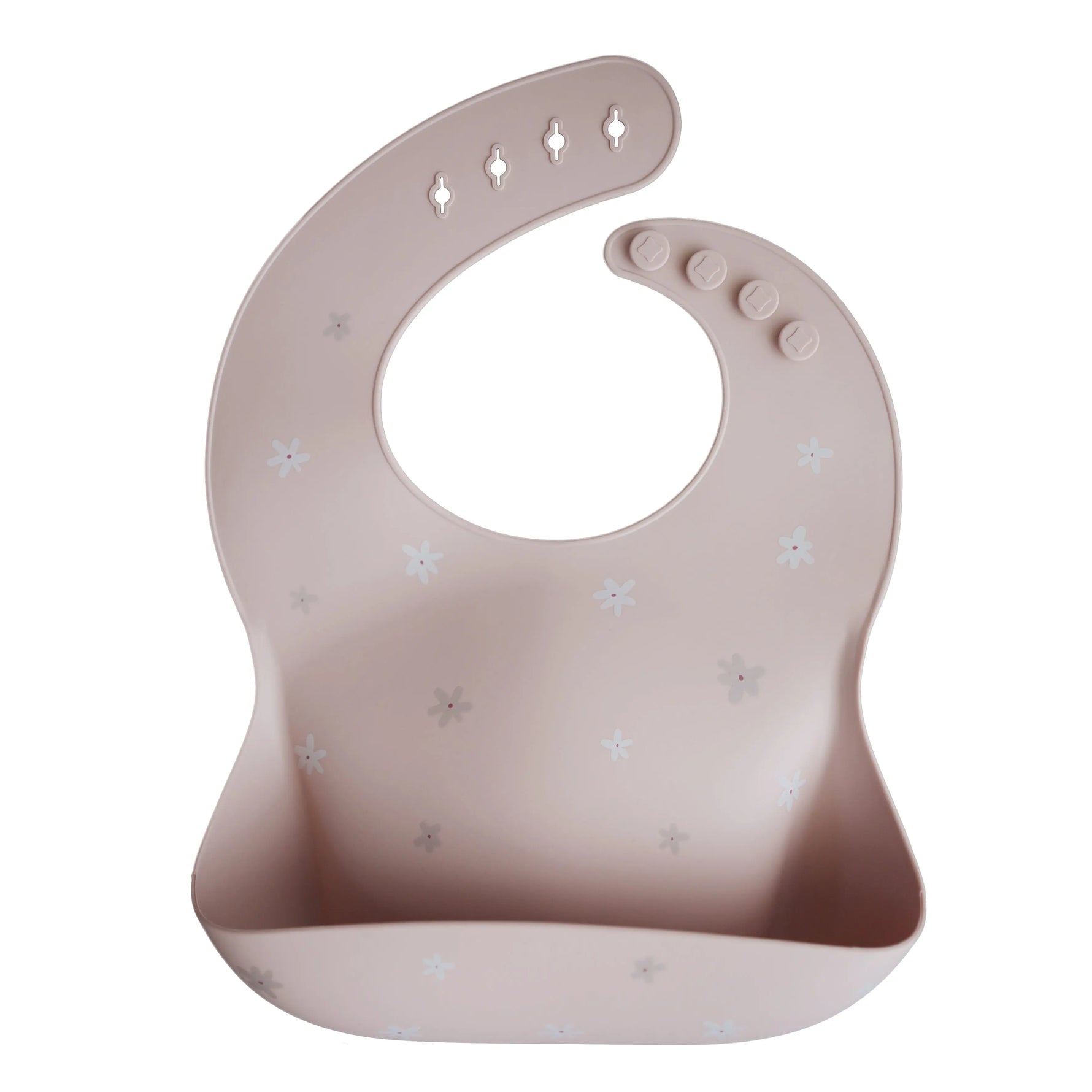 Mushie Silicone Baby Bib with Adjustable Neck Strap and Front Pocket for Easy Cleaning - Baby & Toddler > Nursing & Feeding > Bibs Silicone Bib
