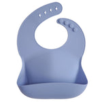 Mushie Silicone Baby Bib with Adjustable Neck Strap and Front Pocket for Easy Cleaning - Baby & Toddler > Nursing & Feeding > Bibs Silicone Bib